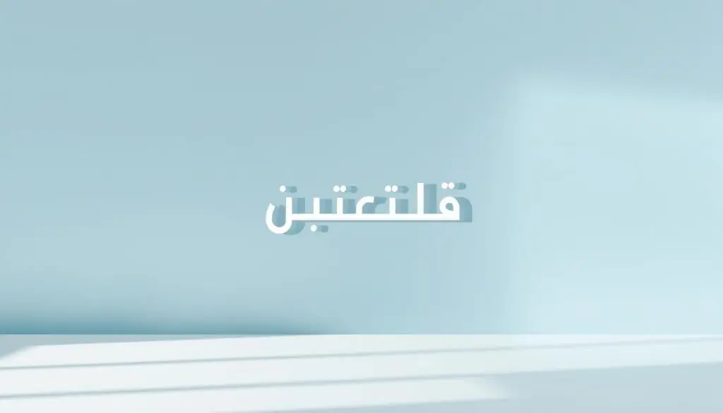 A modern, elegant domain name displayed prominently on a clean, minimalist background. The domain name "اسم النطاق" is rendered in a distinctive, legible Arabic script font, with balanced kerning and a harmonious, sophisticated design. The text is centered and slightly elevated, casting a subtle drop shadow to create depth and dimension. The background is a tranquil gradient, transitioning from a soft, muted blue at the top to a pale gray at the bottom, evoking a sense of professionalism and timelessness. Gentle highlights and reflections add a polished, high-quality finish to the overall composition. The lighting is natural and diffused, creating an inviting, approachable atmosphere. A modern, elegant domain name displayed prominently on a clean, minimalist background. The domain name "اسم النطاق" is rendered in a distinctive, legible Arabic script font, with balanced kerning and a harmonious, sophisticated design. The text is centered and slightly elevated, casting a subtle drop shadow to create depth and dimension. The background is a tranquil gradient, transitioning from a soft, muted blue at the top to a pale gray at the bottom, evoking a sense of professionalism and timelessness. Gentle highlights and reflections add a polished, high-quality finish to the overall composition. The lighting is natural and diffused, creating an inviting, approachable atmosphere.