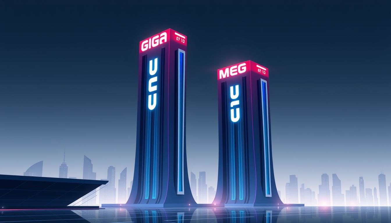 ما معنى الجيجا والميجا في الإنترنت؟