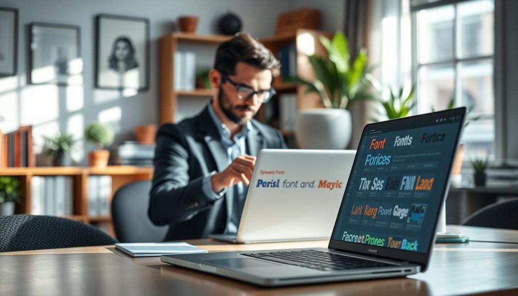 تحميل الخطوط ديناميكيًا