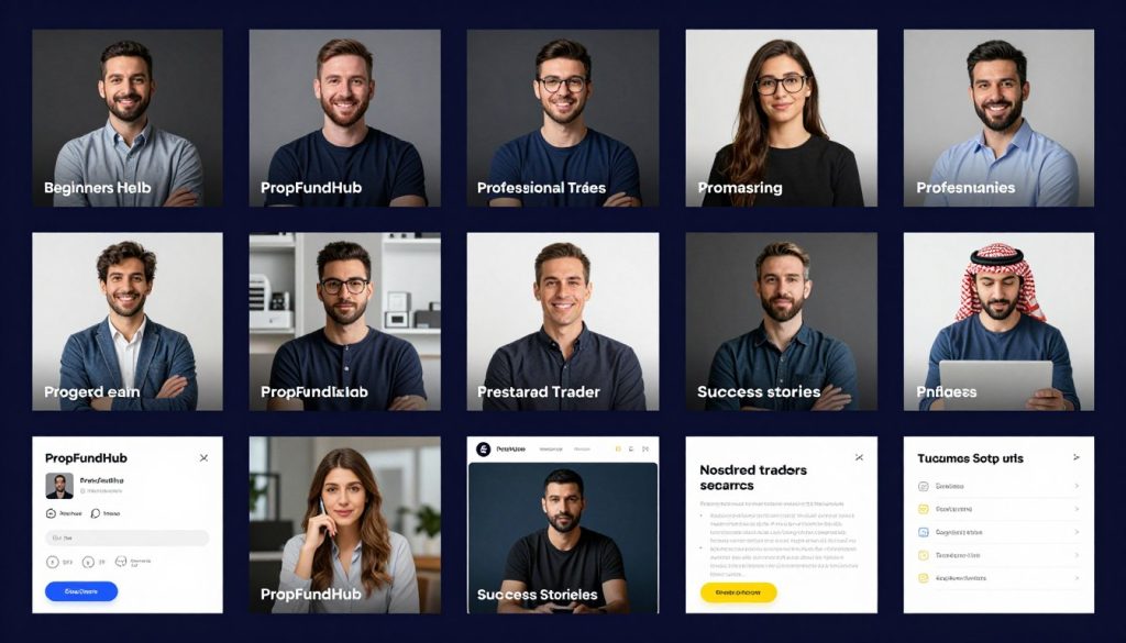 أنواع المتداولين المستفيدين من PropFundHub