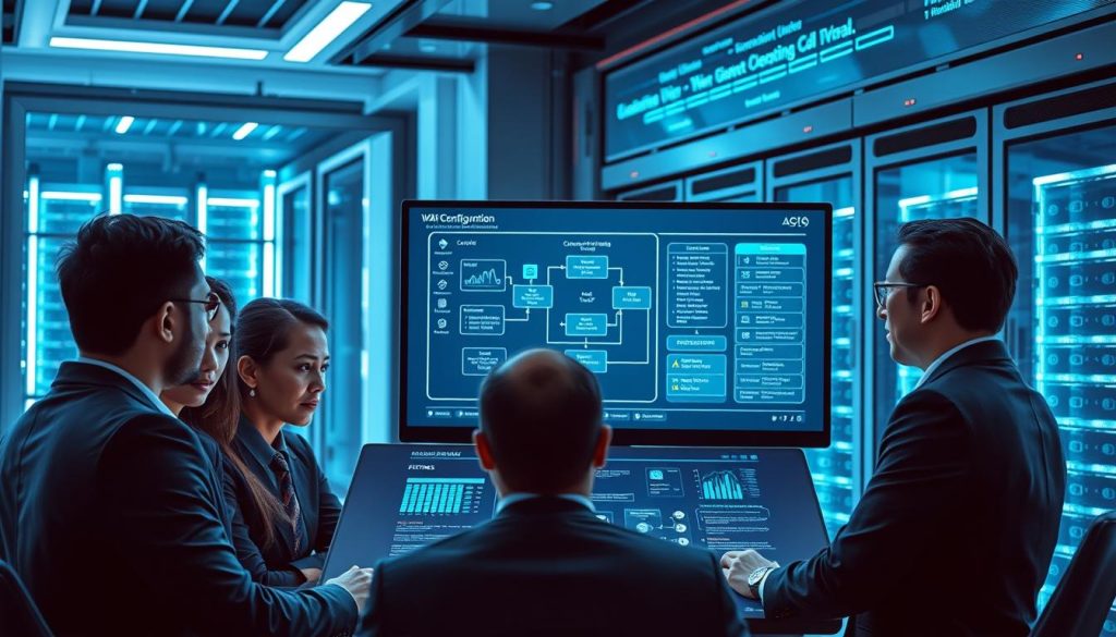 إعداد السياسات والقواعد لجدار الحماية WAF