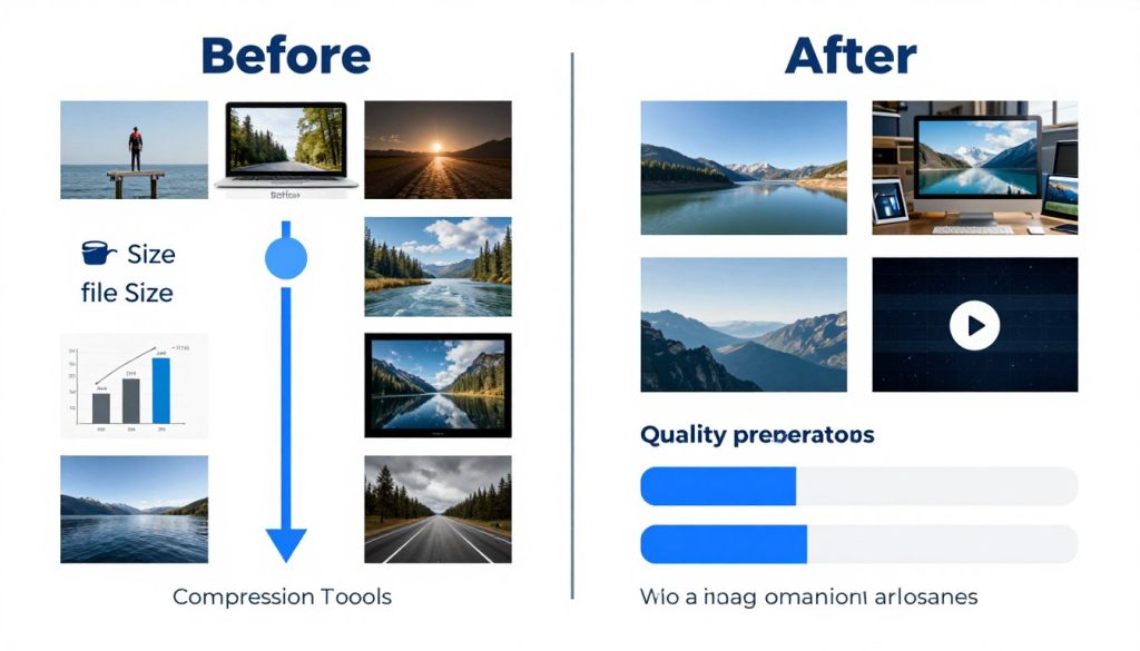 تحسين الصور وضغط الوسائط المتعددة للمواقع