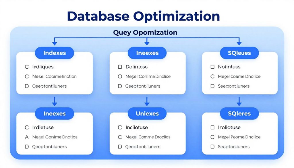 تحسين قاعدة البيانات والاستعلامات للمواقع