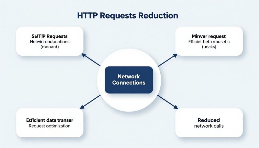 تقليل طلبات HTTP وتحسين الاتصال بالسيرفر
