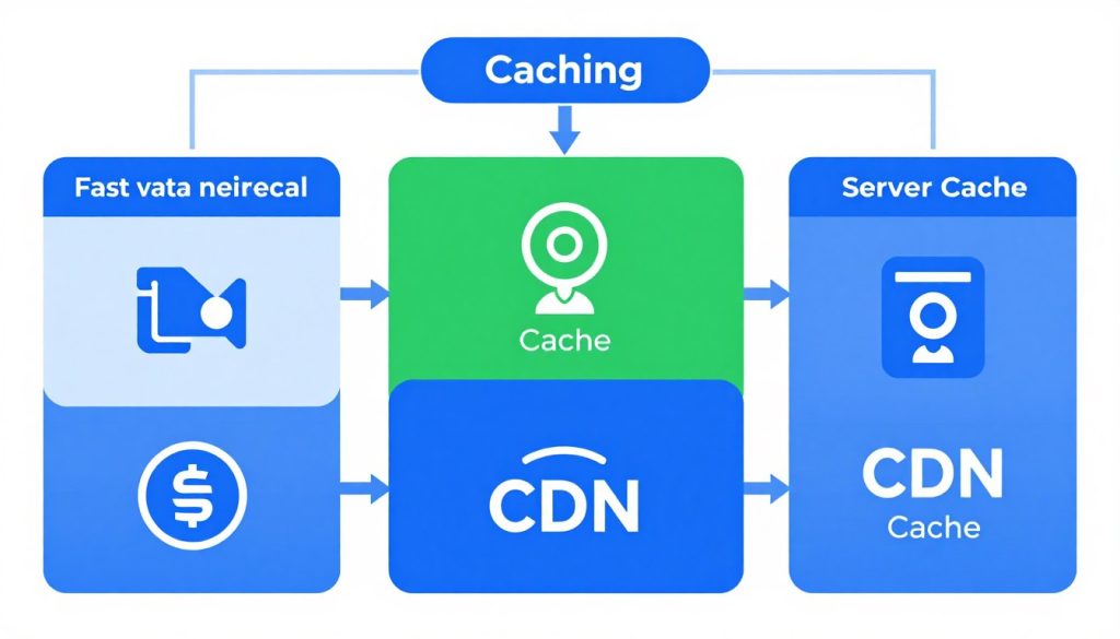 تقنيات التخزين المؤقت والكاش للمواقع
