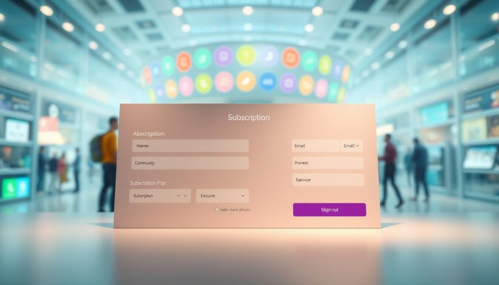 نموذج الاشتراك