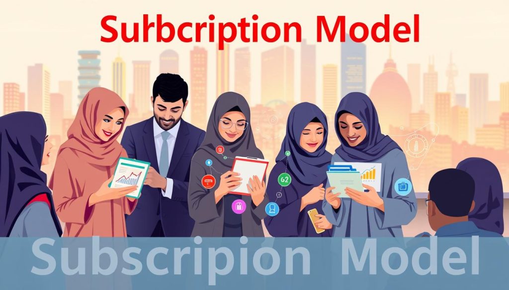 نموذج العمل Subscription للمواقع العربية