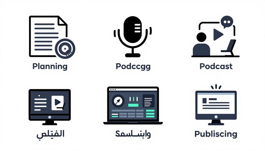 خطوات إطلاق بودكاست احترافي