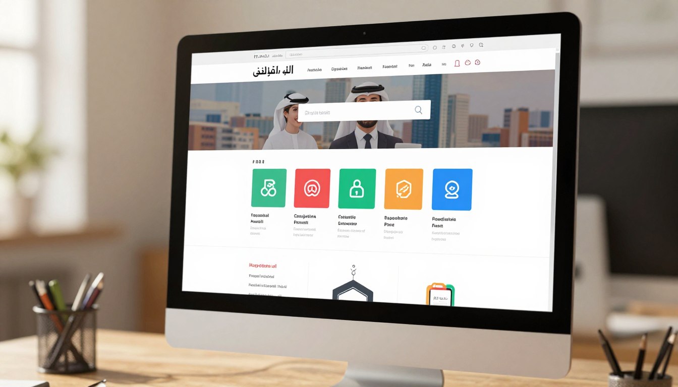 إنشاء دليل إلكتروني للشركات المحلية على شاشة كمبيوتر