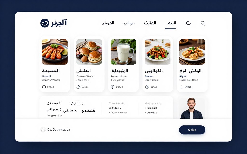 واجهة دليل إلكتروني تعرض فئات الشركات المحلية واجهة دليل إلكتروني تعرض فئات الشركات المحلية