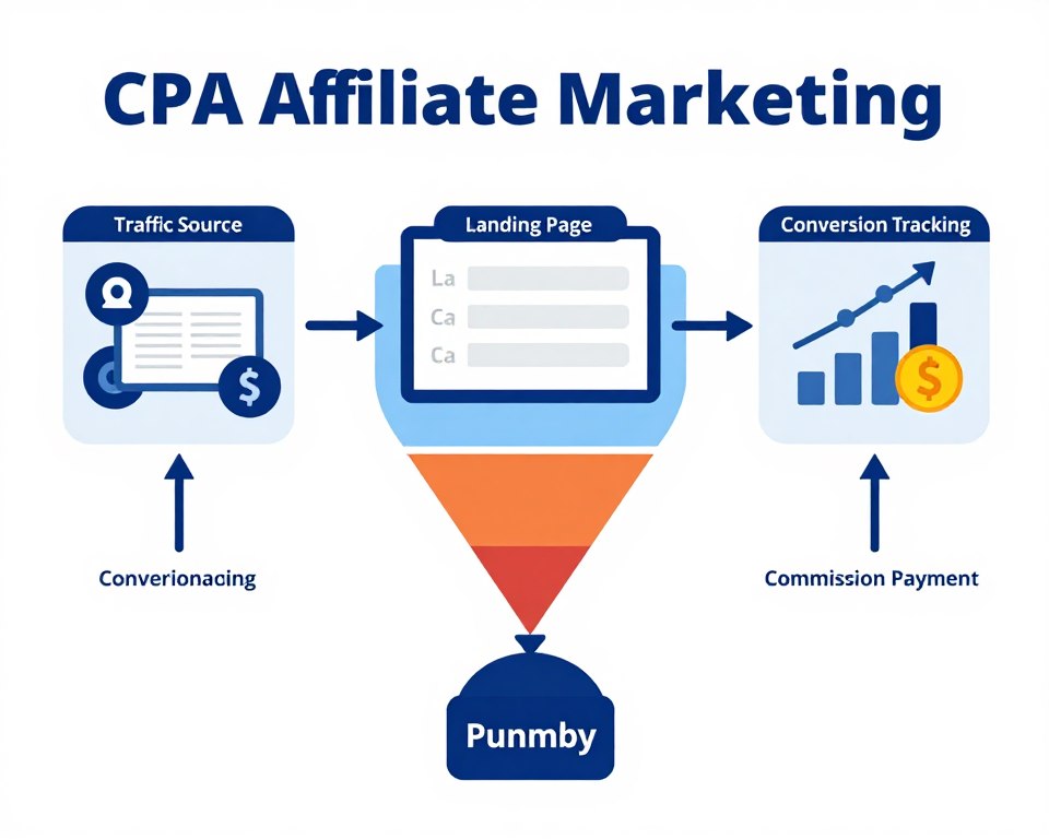 نموذج CPA في traffic arbitrage مع affiliate marketing