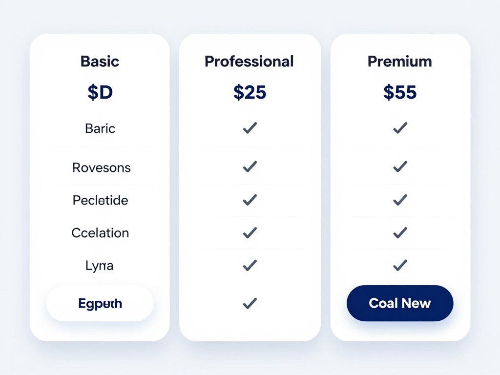 Subscription tiers pricing table design Subscription tiers pricing table design
